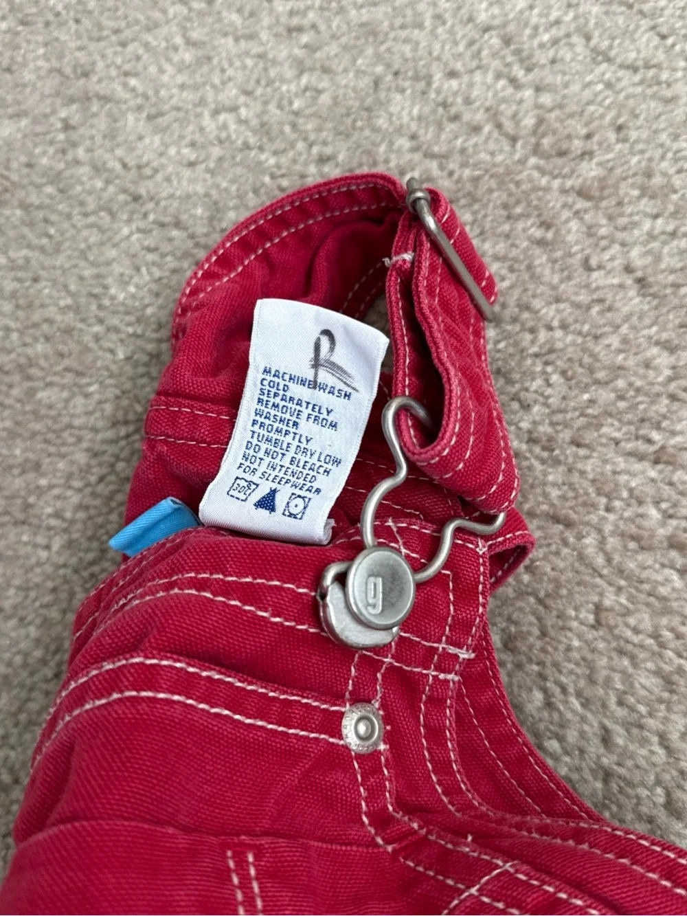 Gymboree Red Sailboat Overalls